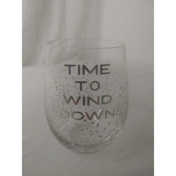 Say What? Other - Say What-Time To‎ Wind Down Stemless Wine Glass - Drinkware - Novelty